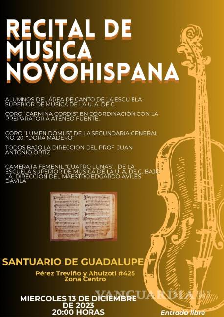 $!Niños y adultos unirán sus voces en concierto en el Santuario de Guadalupe en Saltillo