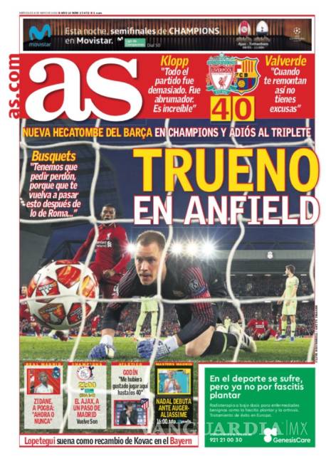$!La prensa mundial se rinde ante el milagro del Liverpool y vapulea al Barcelona