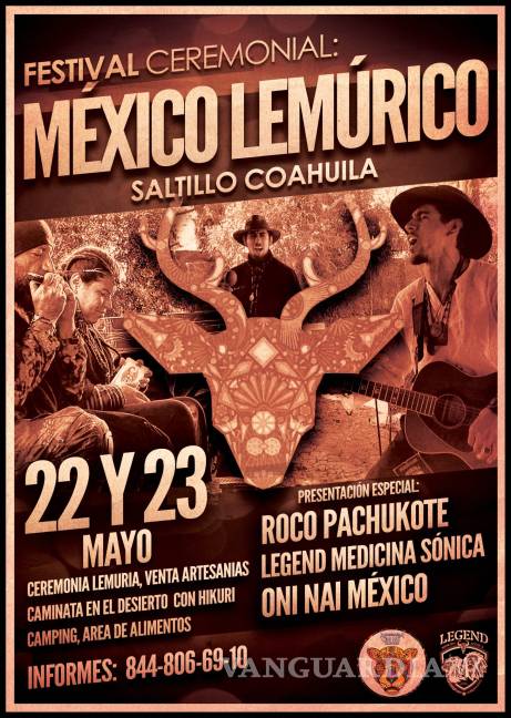 $!Invitan al Festival Ceremonial México Lemúrico: Se presentarán Roco Pachukote, Pachicoolers y Legend Medicina Sónica