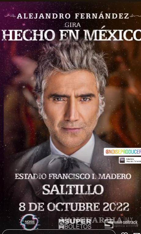 $!En 2017 ‘El Potrillo’ visitó anteriormente Saltillo, precisamente en el mismo mes que en esta ocasión en donde enamoró a sus fanáticos por más de dos horas de show.