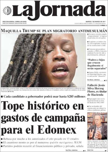 $!Titulares Prensa Nacional 07/03/2017