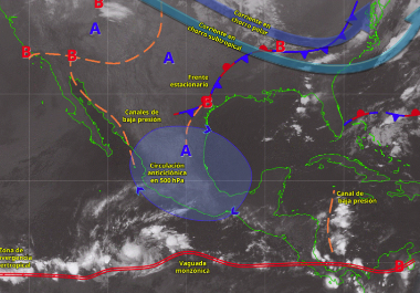 El reporte del Servicio Meteorológico Nacional refleja los diferentes fenómenos y cambios de temperatura que se presenciarán en México. | FOTO: SMN.