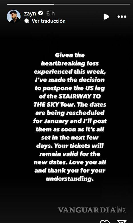 $!El cantante aseguró que se siente agradecido con sus seguidores por comprender el difícil momento que él pasa por la muerte de su excompañero.