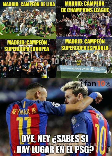 $!Los memes de la goleada del Madrid al Barcelona