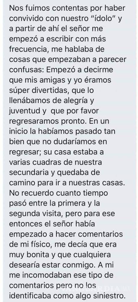 $!Esto dice la denuncia anónima que habría provocado el suicidio de integrante de Botellita de Jerez