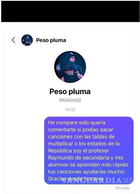 $!Profesor pide a Peso Pluma cantar sobre las tablas de multiplicar.