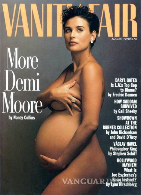 $!Demi Moore se desnuda a los 56 y es portada de Harper's Bazaar