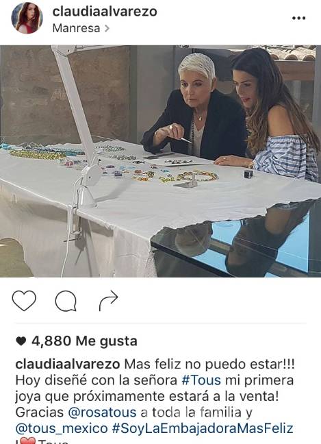 $!Claudia Álvarez se lanza como diseñadora de joyas