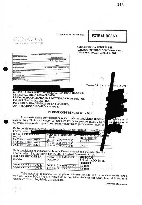 $!PGR planteó incendio en Cocula sin el reporte de lluvia