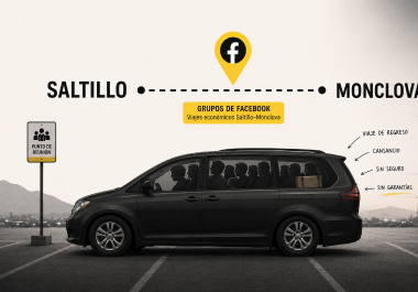 Entre Saltillo y Monclova, los rides se organizan desde Facebook y se pagan en efectivo, pero el precio bajo también viaja con cansancio, incertidumbre y pocas garantías para el pasajero.