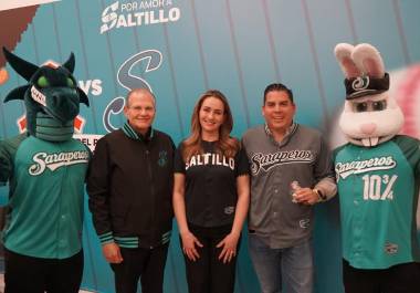 Autoridades y representantes de Saraperos invitan al Juego con Causa 2026 en beneficio del programa “TEAcompaño con Amor”.