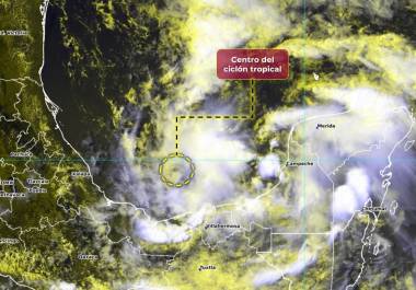 El SMN de la Conagua informó que se formó el Potencial Ciclón Tropical Uno de la temporada al sur del Golfo de México, en las costas de Campeche y Tabasco.