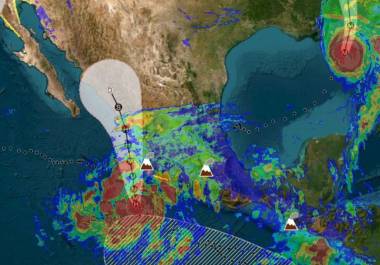 México despliega un operativo por Simón e Isaías y prepara medidas preventivas en Jalisco y Colima.