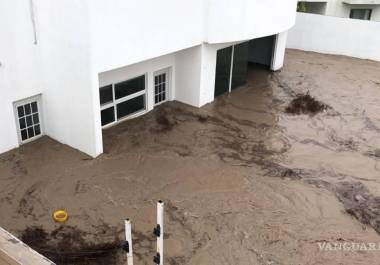 En julio de 2020, vecinos de El Campanario fueron afectados por fuertes lluvias que inundaron este sector residencial al norte de Saltillo.