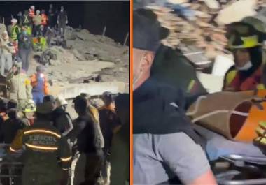 A tres días de los terremotos que sacudieron a Venezuela, elementos del Ejército Mexicano rescataron a un niño de 11 años que estaba bajo los escombros.