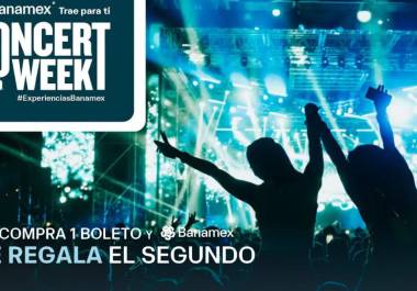 Ocesa, Ticketmaster y Banamex han lanzado una oportunidad que no te puedes perder, más de 150 conciertos y festivales en México al 2x1.