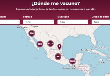 Como parte de la estrategia nacional contra el sarampión, autoridades de salud presentaron la plataforma digital “¿Dónde me vacuno?”, una herramienta que permite ubicar módulos de vacunación en todo México.