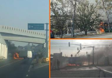 Durante la mañana de este domingo se reportan bloqueos carreteros, colocación de ponchallantas y quemas de vehículos en varios municipios de Michoacán, Tamaulipas y Jalisco.