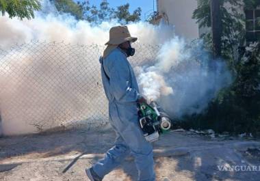 Personal de salud intensifica la fumigación para prevenir el dengue.