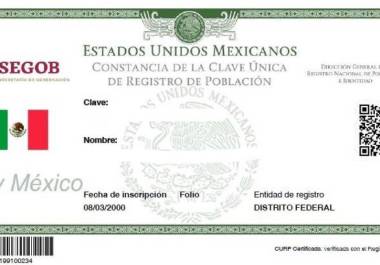 La CURP es necesaria para tramitar todo tipo de documentos oficiales en México.