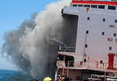 Las fuerzas estadounidense dispararon el lunes contra otro buque petrolero, también con bandera de Palaus, en el golfo de Omán.