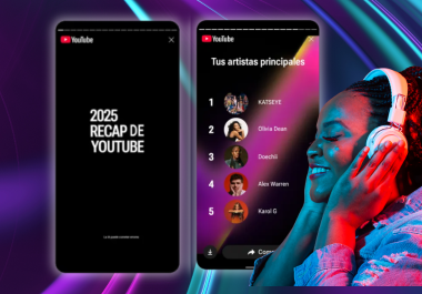 YouTube presentó su primer Recap 2025, una experiencia con hasta 12 tarjetas que muestran tus intereses, búsquedas, canales más vistos y hábitos de visualización, disponible desde el 2 de diciembre.