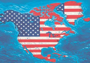 Donald Trump compartió este mapa en su cuenta de Truth Social.