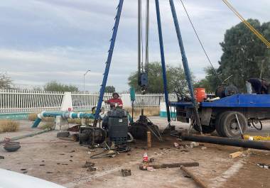 La bomba 76 reanudó operaciones tras labores de mantenimiento, restableciendo el suministro en el oriente de Torreón.
