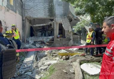 La vivienda quedó en ruinas tras la explosión causada por la acumulación de gas.