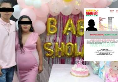 Silvia ‘N’, de 19 años, la joven que reportó el robo de su bebé recién nacida y fingió un embarazo en Nuevo León, de quien se determinó que no había evidencia de un embarazo, hasta celebró una fiesta de baby shower.