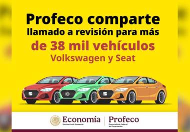 Volkswagen de México y Profeco mantienen activos llamados a revisión por posibles defectos en bolsas de aire Takata y Joyson que podrían causar lesiones en caso de accidente