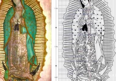 Fernando Ojeda, investigador acerca de la Virgen de Guadalupe, descubrió la melodía, impresa en el manto y vestido de la Virgen.