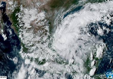 Depresión tropical nueve en el Golfo de México.
