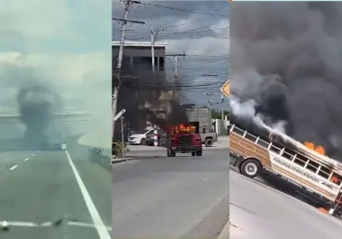Bloqueos en Matamoros, Tamaulipas, tras la detención de un líder del Cártel del Golfo.