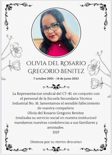 $!La estudiante Olivia del Rosario fue asesinada a batazos, en Veracruz
