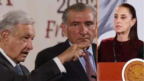 Son Andrés Manuel López Obrador y Adán Augusto López, de acuerdo con Carlos Loret de Mola, quienes tienen el control de las candidaturas de 2027, mientras Sheinbaum ni siquiera es vista “como líder ni como dirigente”.