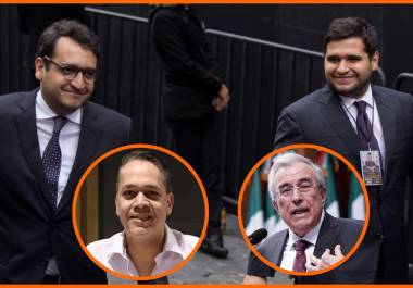 Enrique Díaz Vega (izq. abajo), exsecretario de Finanzas de Sinaloa, es señalado en investigaciones estadounidenses –de acuerdo con Loret de Mola– como el enlace que entregaba portafolios de dinero en efectivo a los hijos de López Obrador.