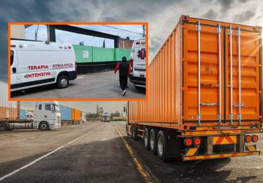 Asisten a migrantes atrapados en camión por deshidratación y otras afecciones médicas