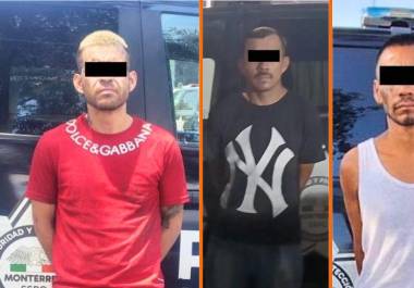 La Policía de Monterrey detuvo a tres hombres en distintos operativos en el centro de la ciudad; les aseguraron cristal, marihuana y cocaína.