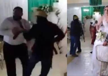 Momentos de terror vivieron invitados y festejados a una boda en Tabasco, cuando sujetos armados irrumpieron en el salón de fiesta.