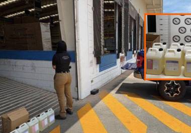 Incautan metanfetamina líquida en Sinaloa