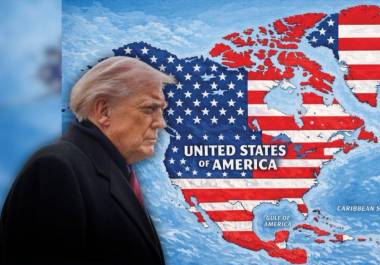 Donald Trump publicó un mapa de Norteamérica cubierto con elementos de la bandera de EU; Sheinbaum respondió que México no será colonia ni protectorado.