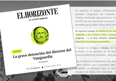 La grave detención del Director de Vanguardia, columna señala error arbitrario