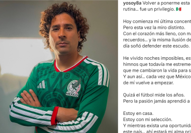 Memo Ochoa recordó momentos importantes vividos con México durante sus participaciones mundialistas.