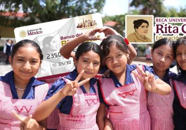 Beca Rita Cetina para estudiantes de primaria tiene calendario de pagos. Apoyo de $2,500 anuales comenzará a dispersarse desde 3 de agosto y llegará directamente mediante las tarjetas del Banco del Bienestar.