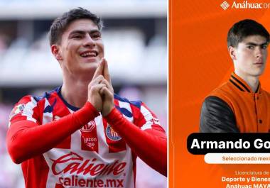 Armando “Hormiga” González cursará la Licenciatura en Deporte y Bienestar mientras continúa defendiendo la camiseta de Chivas.