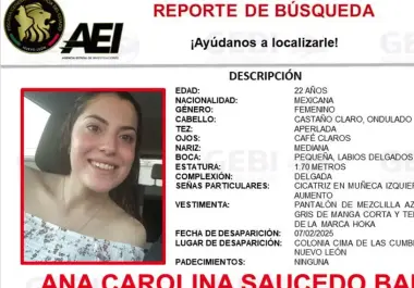 Ana Carolina Saucedo Bahena fue reportada como desaparecida el pasado 7 de febrero y durante el fin de semana se realizaron acciones para localizar a la joven