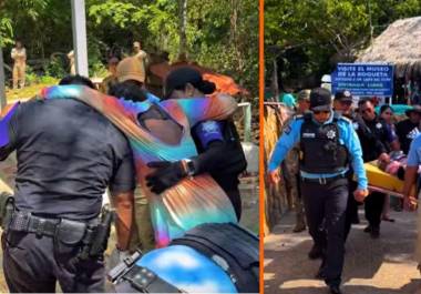 La turista de 36 años fue localizada descalza y con deshidratación en La Roqueta; autoridades la trasladaron a un hospital y dieron aviso al INM y a la Embajada de EU.