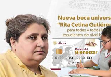 La beca Rita Cetina otorgará mil 900 pesos bimestralmente a estudiantes de secundaria y en el caso de un alumno del mismo nivel educativo se otorgarán 700 pesos adicionales.