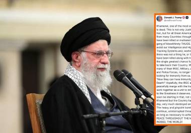 Desde su cuenta oficial de X, Donald Trump afirmó que es el ‘momento perfecto’ para que el pueblo de Irán retome su gobierno